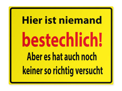 funschild-quer-bestechlich